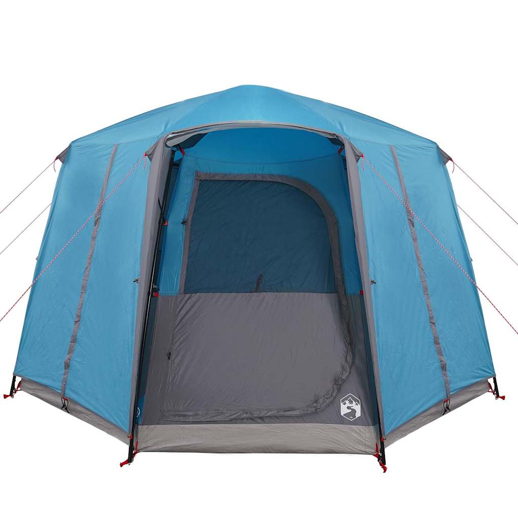 Cabin Zelt 3-Personen mit Dach Blau und Grau 320 x 320 x 203 cm