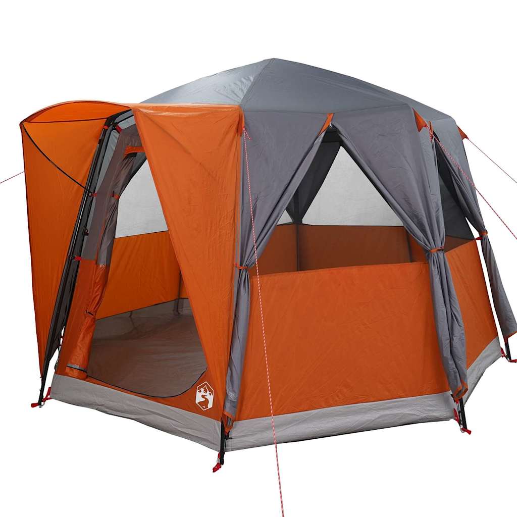 Cabin Zelt 3-Personen Grau und Orange 320 x 320 x 203 cm