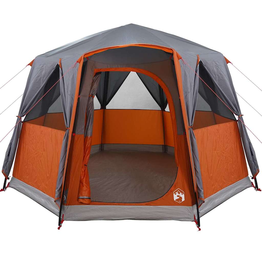 Cabin Zelt 3-Personen Grau und Orange 320 x 320 x 203 cm