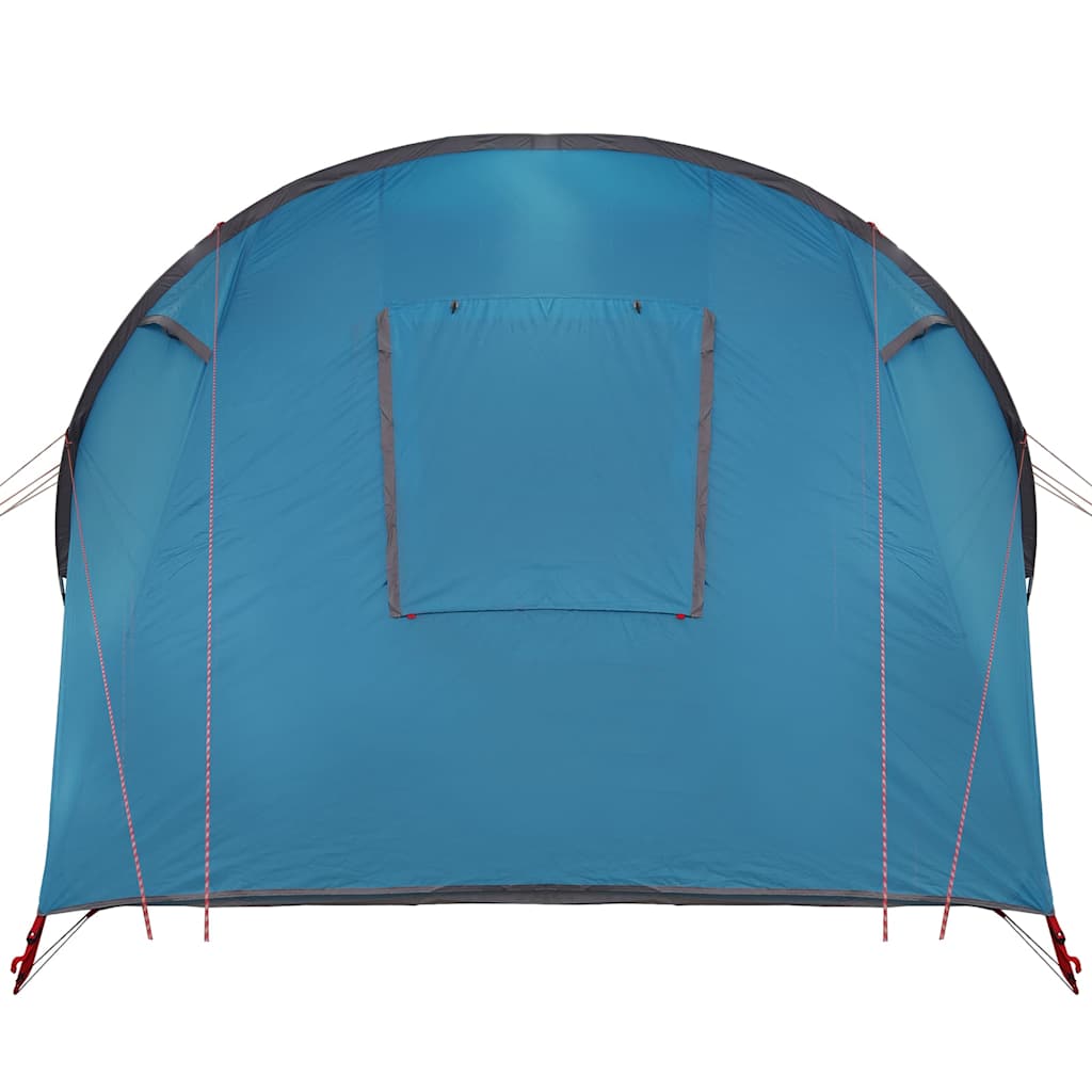 Tunnelzelt 4-Personen mit Dach Blau und Grau 740 x 370 x 220 cm