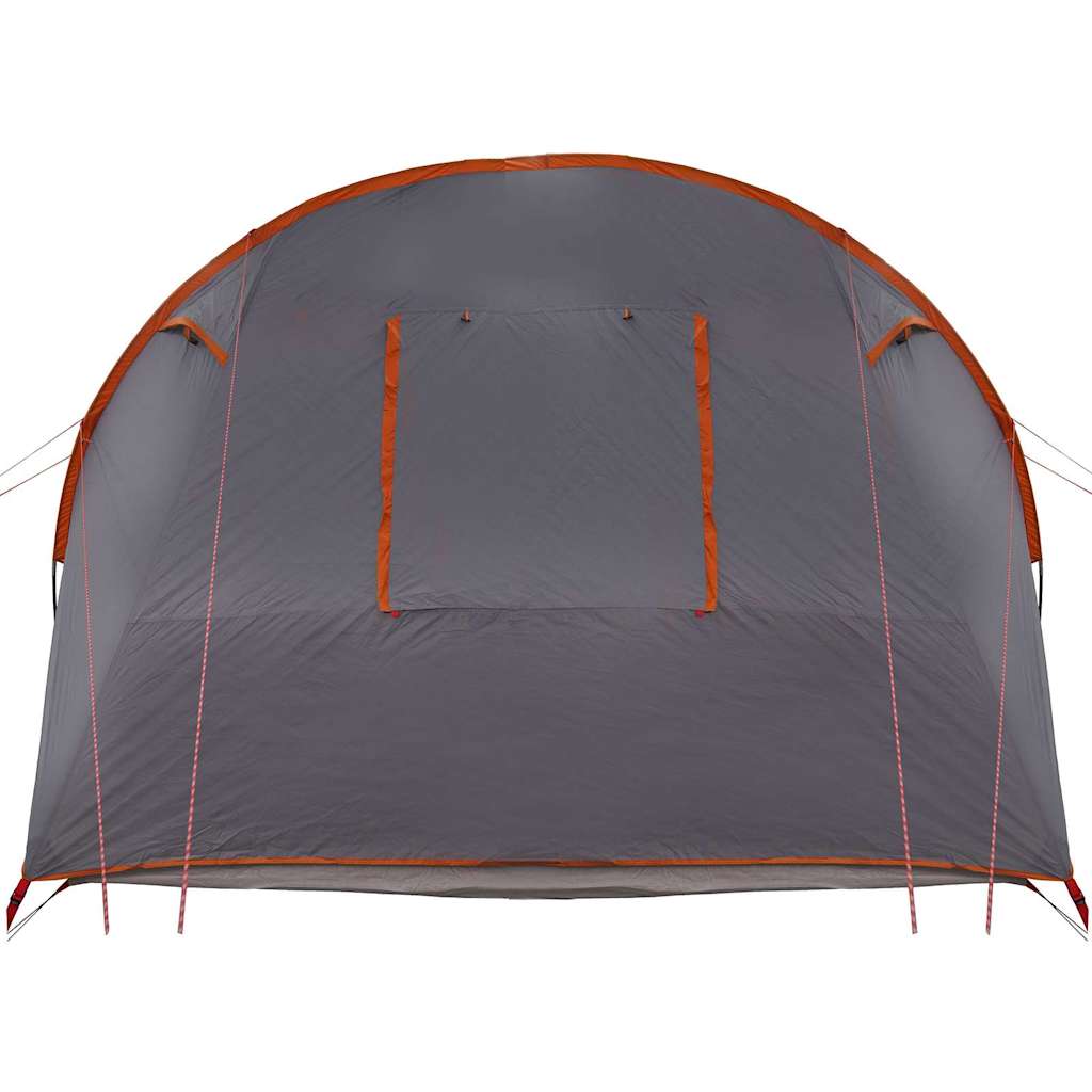 Tunnelzelt 4-Personen Grau und Orange 740 x 370 x 220 cm