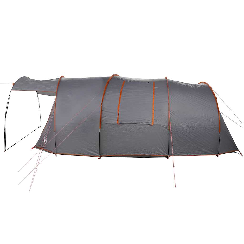 Tunnelzelt 4-Personen Grau und Orange 740 x 370 x 220 cm
