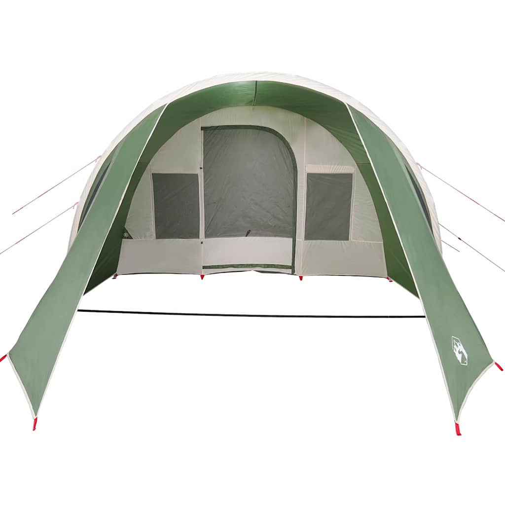 Tunnelzelt 4-Personen mit Dach Grün und Weiß 778 x 356 x 210 cm