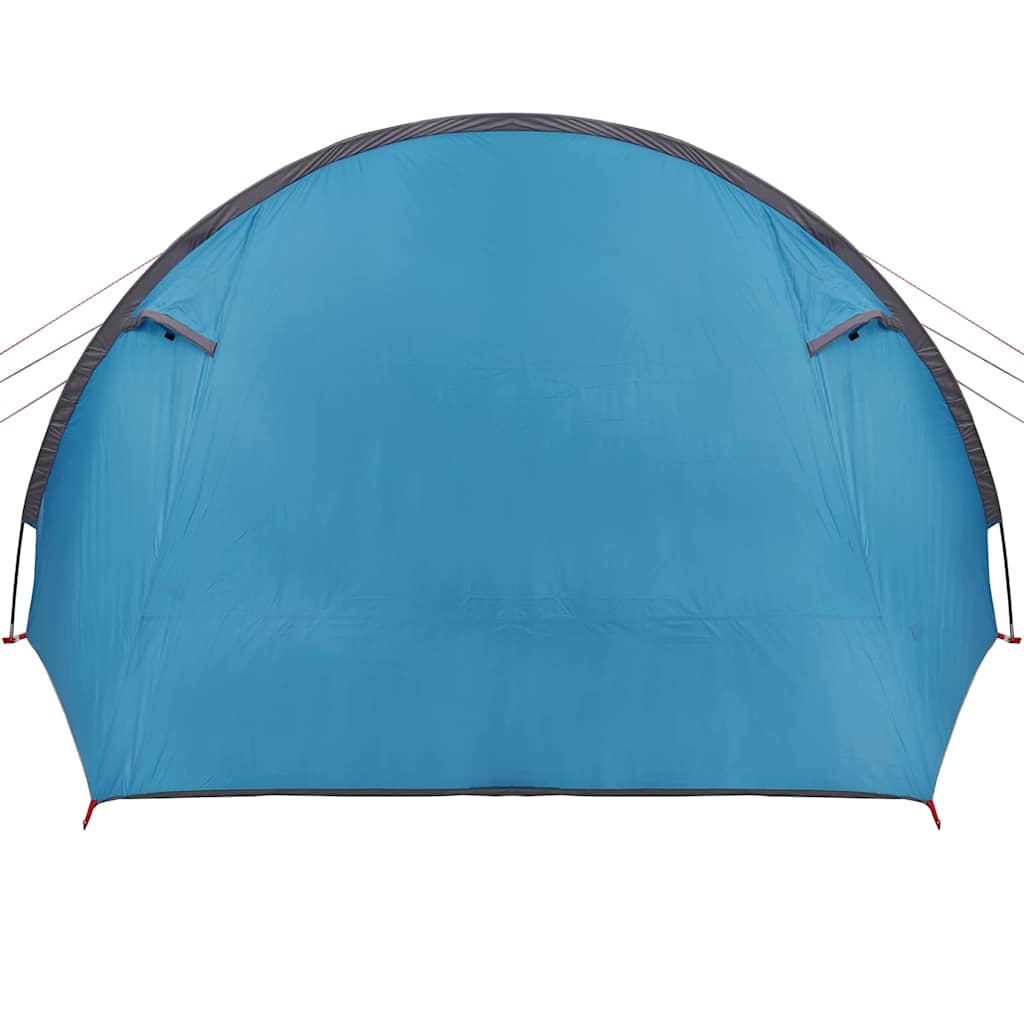 Tunnelzelt 4-Personen mit Dach Blau und Grau 778 x 356 x 210 cm