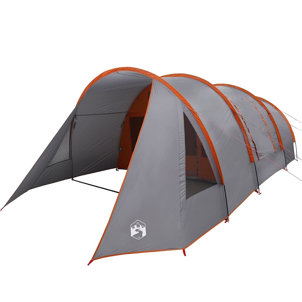 Tunnelzelt 4-Personen Grau und Orange 778 x 356 x 210 cm