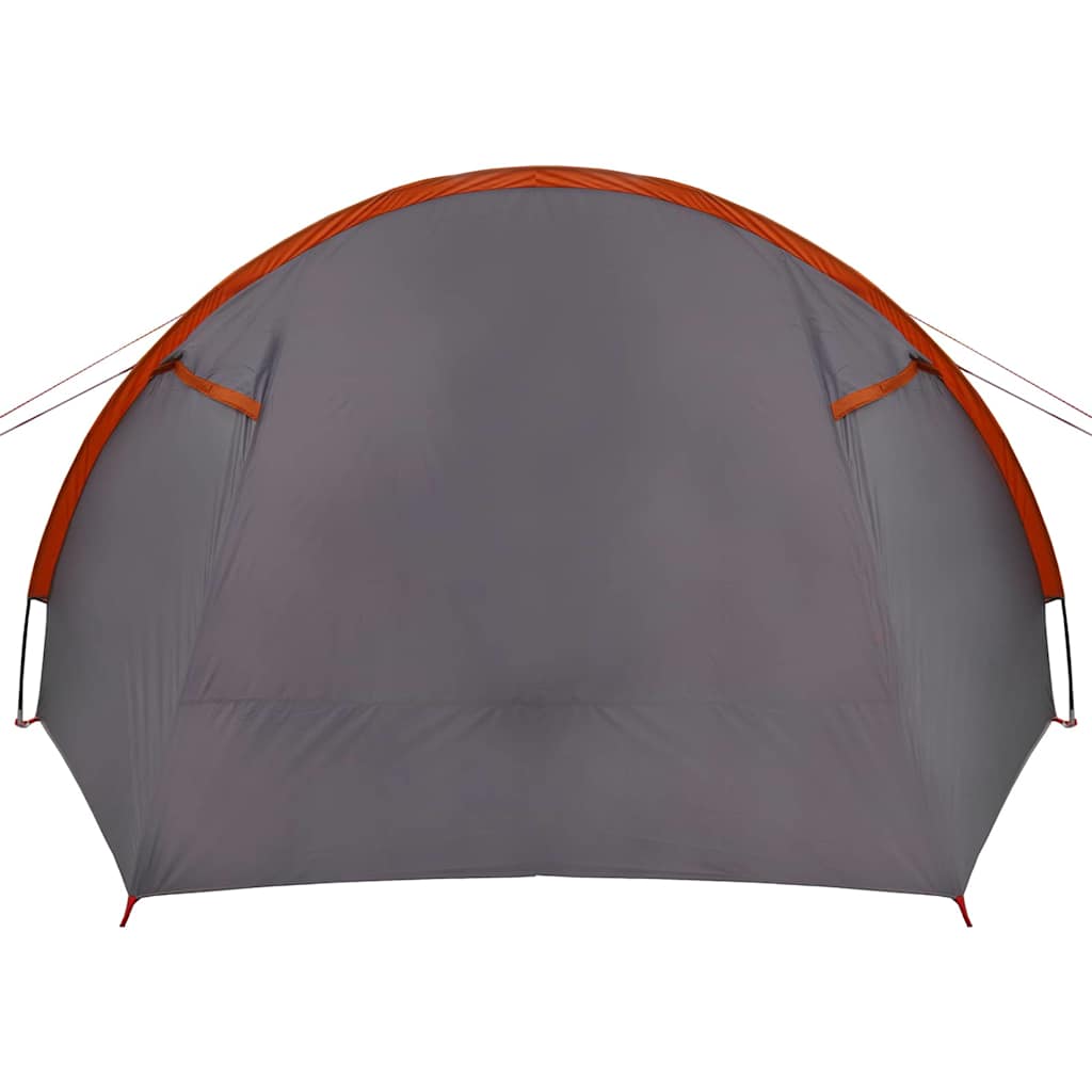 Tunnelzelt 4-Personen Grau und Orange 778 x 356 x 210 cm