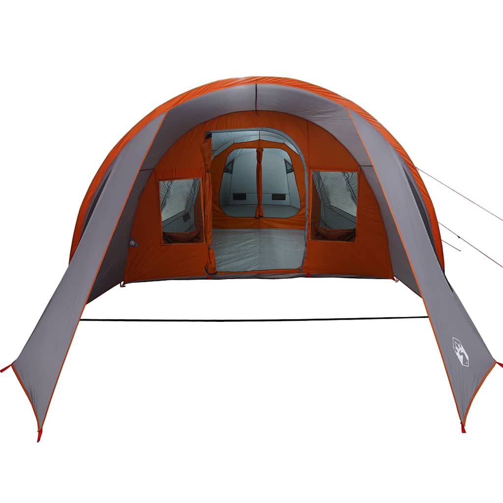Tunnelzelt 4-Personen Grau und Orange 778 x 356 x 210 cm