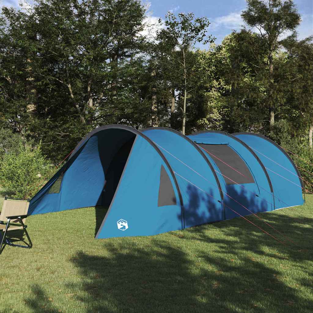 Tunnelzelt für 5 Personen Blau und Grau 805 x 405 x 211 cm