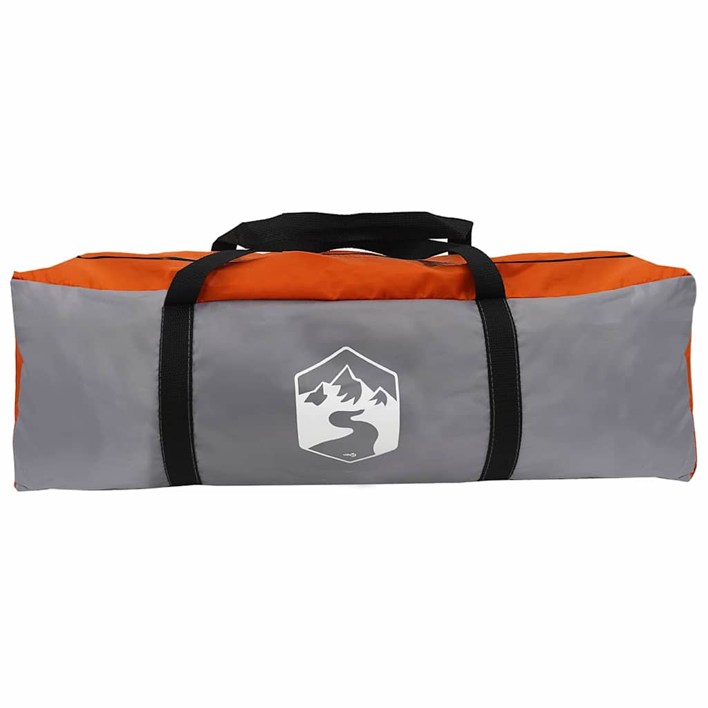 Tunnelzelt für 5 Personen Grau und Orange 805 x 405 x 211 cm