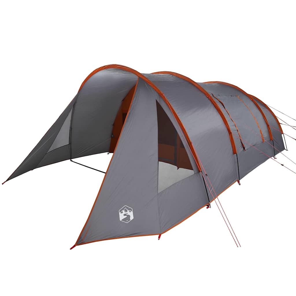 Tunnelzelt für 5 Personen Grau und Orange 805 x 405 x 211 cm