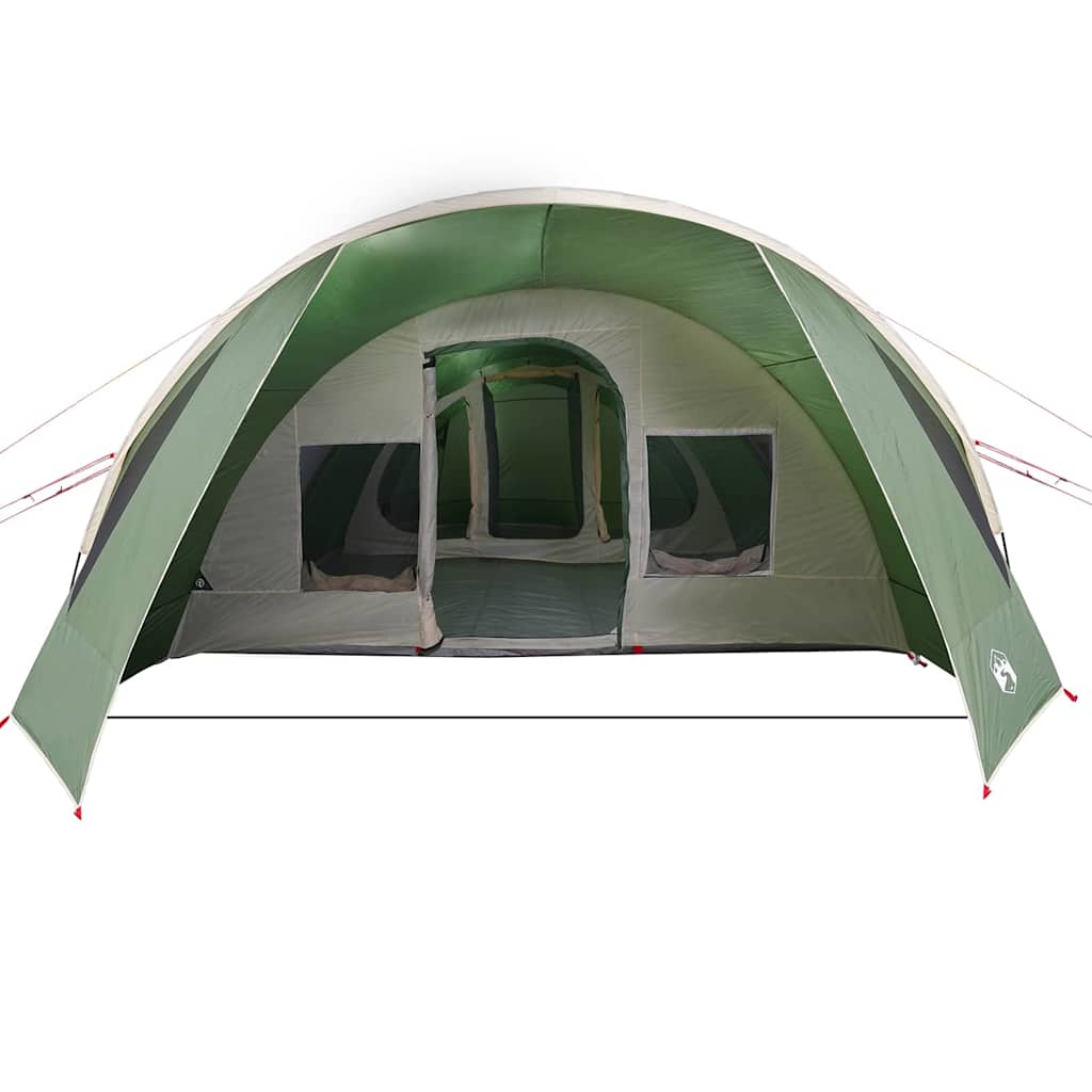 Tunnelzelt für 6 Personen Grün und Weiß 890 x 470 x 220 cm
