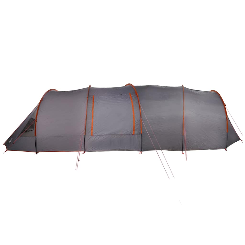 Tunnelzelt für 6 Personen Grau und Orange 890 x 470 x 220 cm