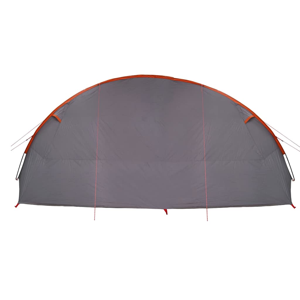 Tunnelzelt für 6 Personen Grau und Orange 700 x 590 x 215 cm