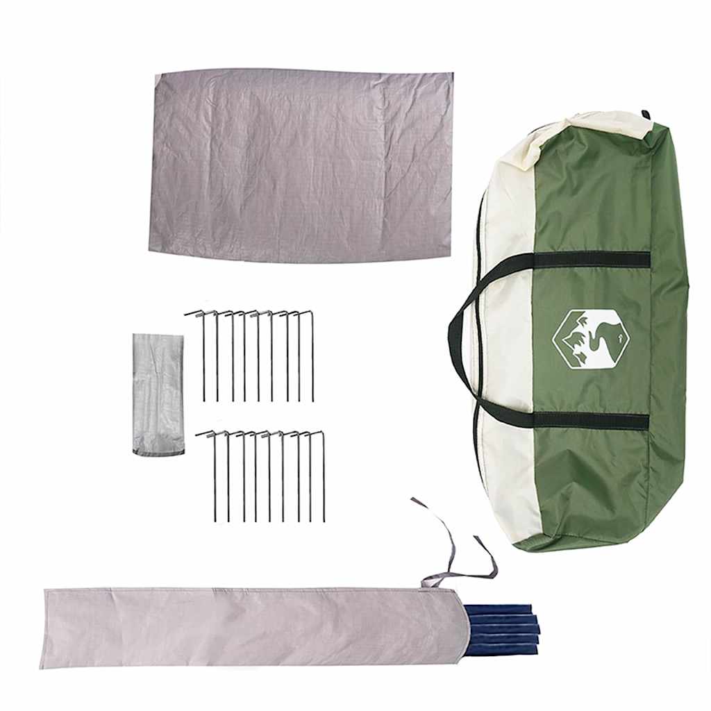 Teepee Zelt für 10 Personen 10 Personen Grün und Weiß