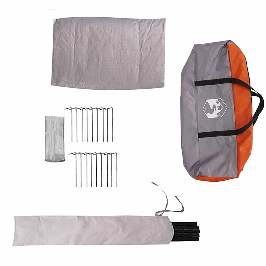 Teepee Zelt für 8 Personen 8 Personen Grau und Orange
