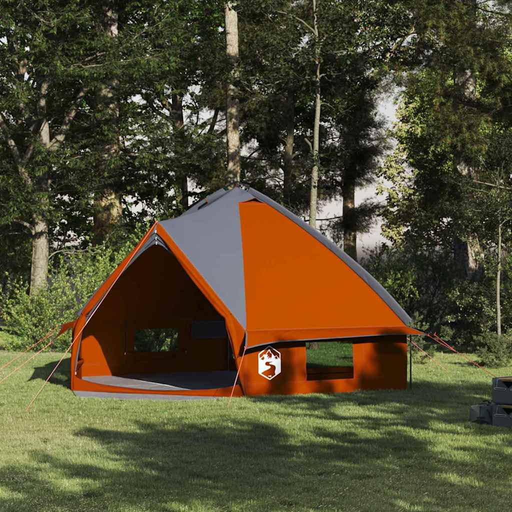 Teepee Zelt für 8 Personen 8 Personen Grau und Orange