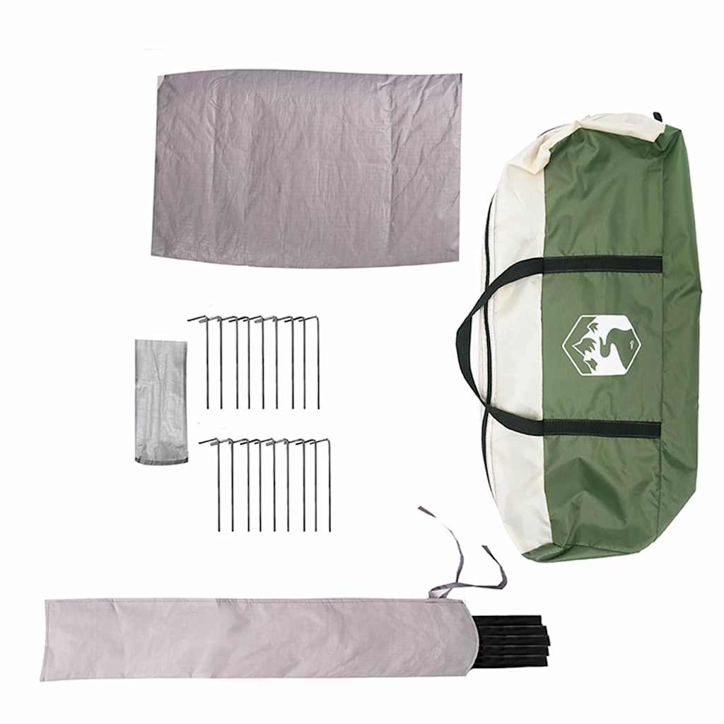 Teepee Zelt für 6 Personen 6 Personen Grün und Weiß