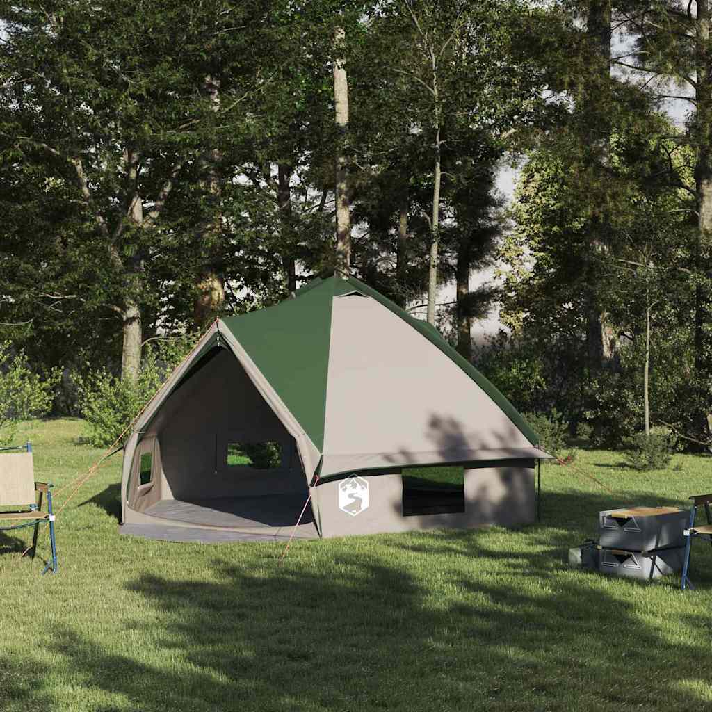 Teepee Zelt für 6 Personen 6 Personen Grün und Weiß