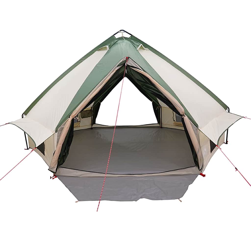 Teepee Zelt für 6 Personen 6 Personen Grün und Weiß