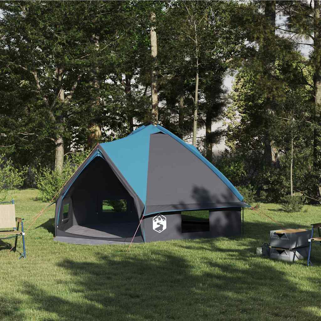 Teepee Zelt für 6 Personen 6 Personen Blau und Grau
