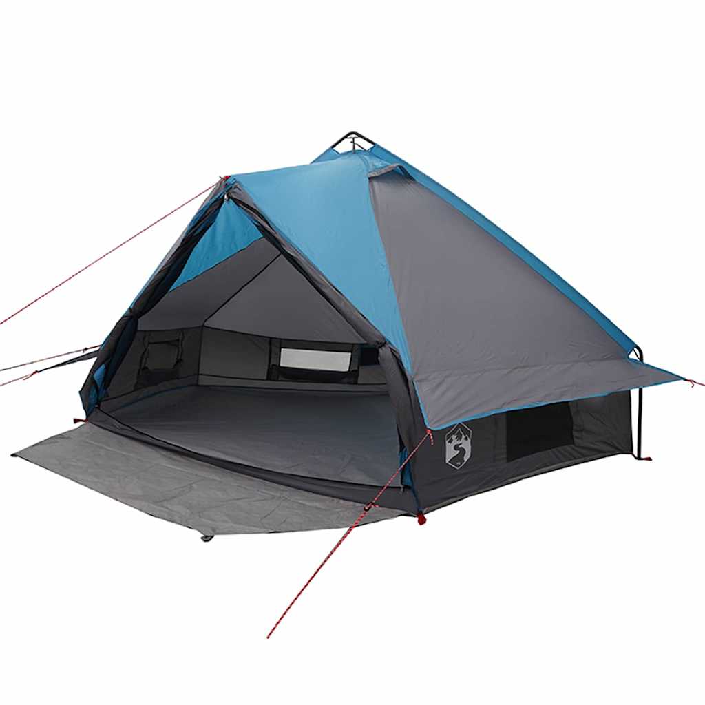 Teepee Zelt für 6 Personen 6 Personen Blau und Grau