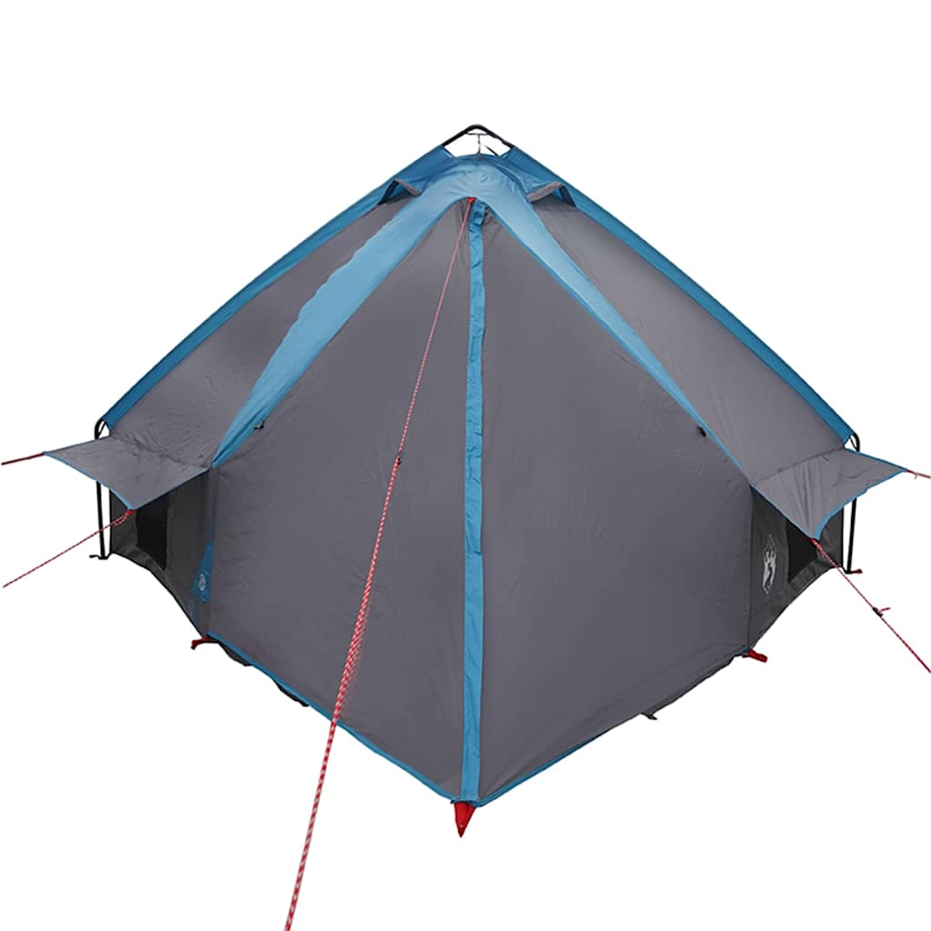 Teepee Zelt für 6 Personen 6 Personen Blau und Grau