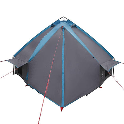 Teepee Zelt für 6 Personen 6 Personen Blau und Grau