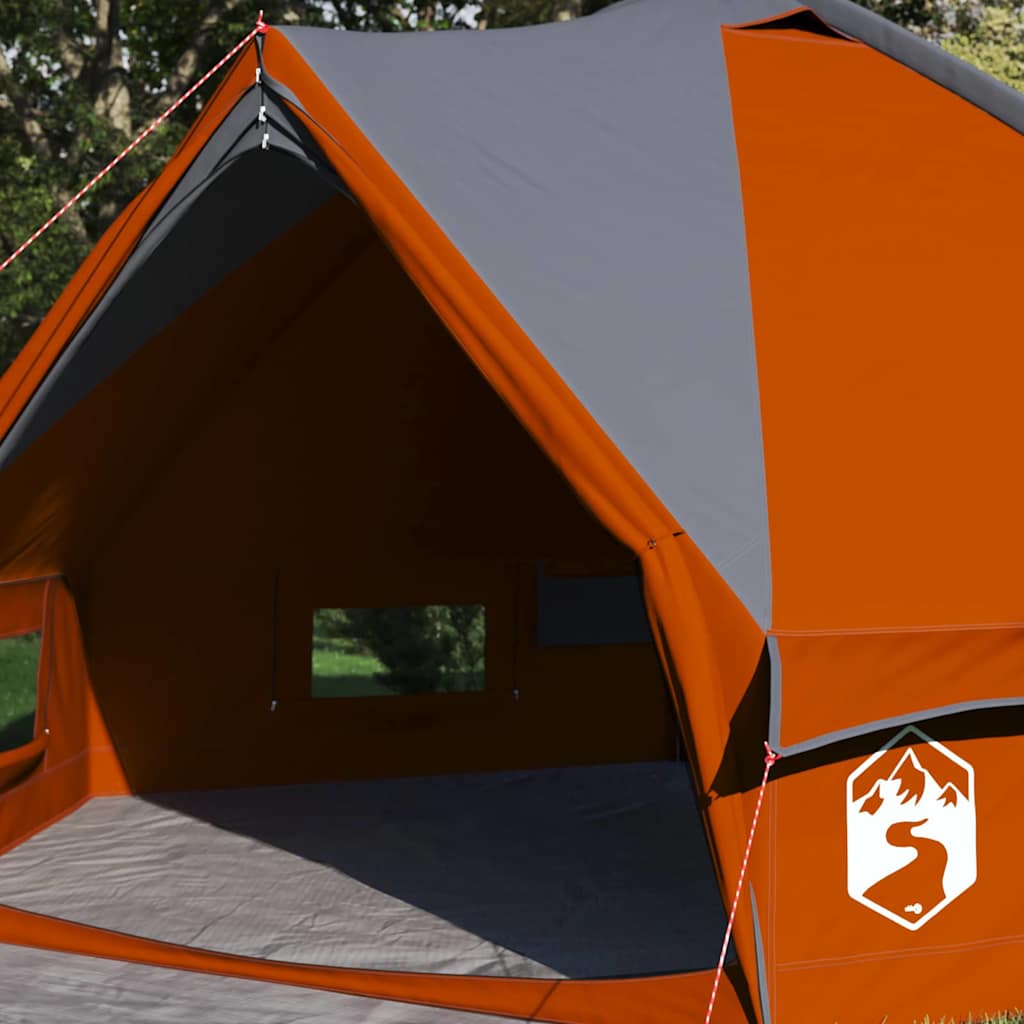 Teepee Zelt für 6 Personen 6 Personen Grau und Orange