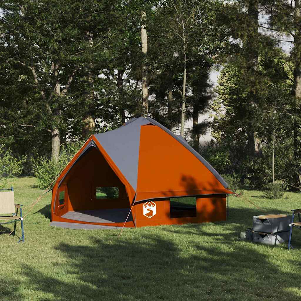 Teepee Zelt für 6 Personen 6 Personen Grau und Orange