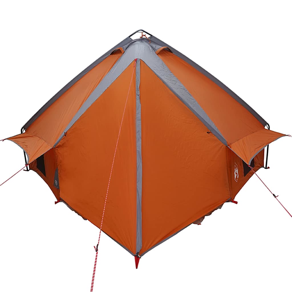 Teepee Zelt für 6 Personen 6 Personen Grau und Orange