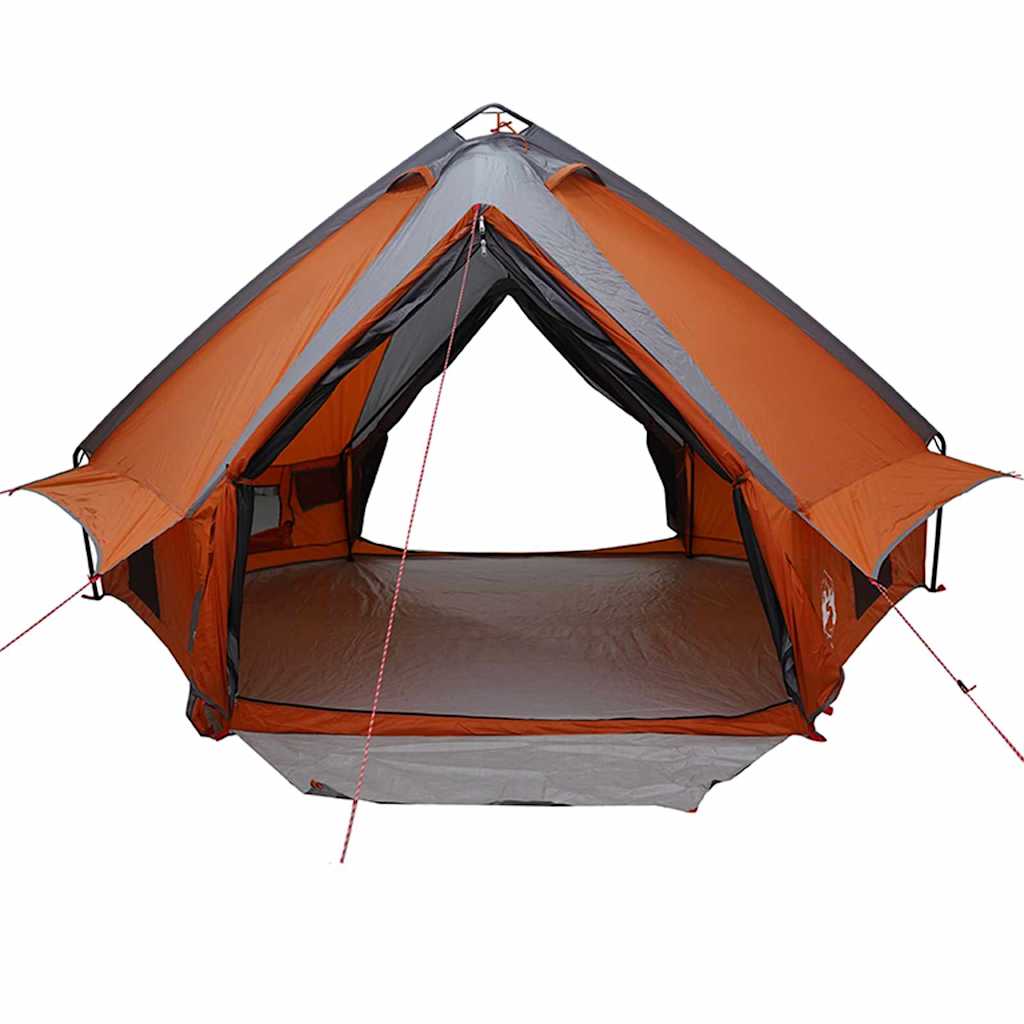 Teepee Zelt für 6 Personen 6 Personen Grau und Orange