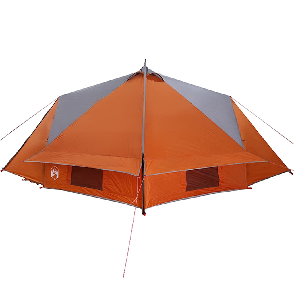 Teepee Zelt für 6 Personen 6 Personen Grau und Orange