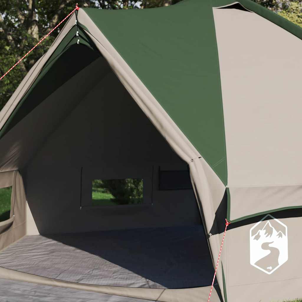 Teepee Zelt für 4 Personen 4 Personen Grün und Grau