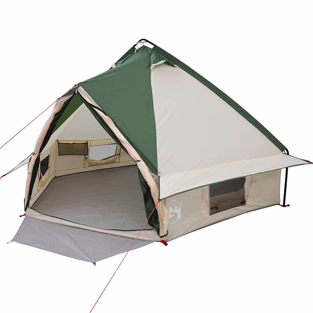 Teepee Zelt für 4 Personen 4 Personen Grün und Grau