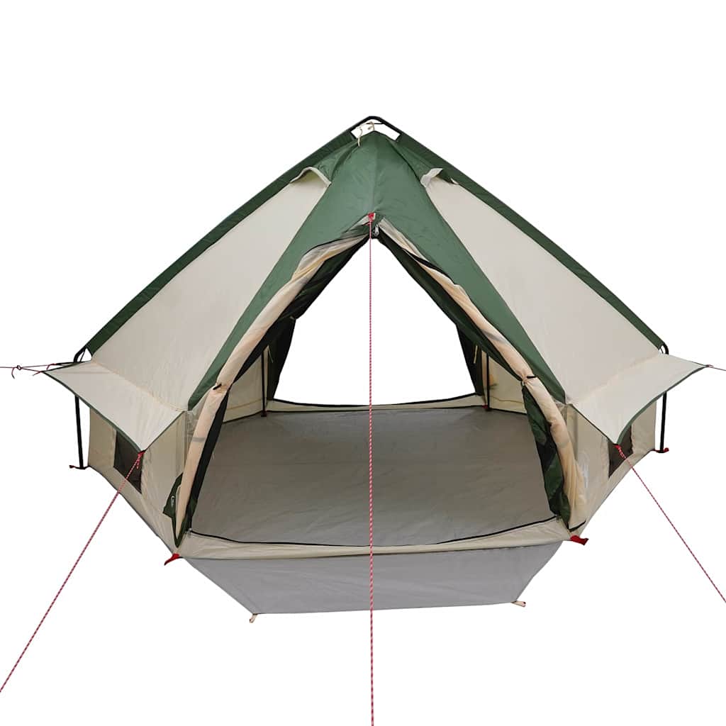 Teepee Zelt für 4 Personen 4 Personen Grün und Grau