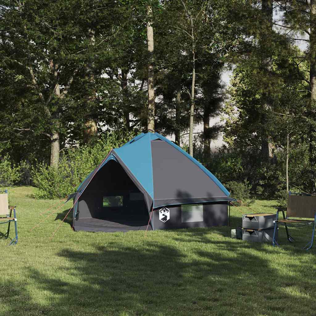Teepee Zelt für 4 Personen 4 Personen Blau und Grau