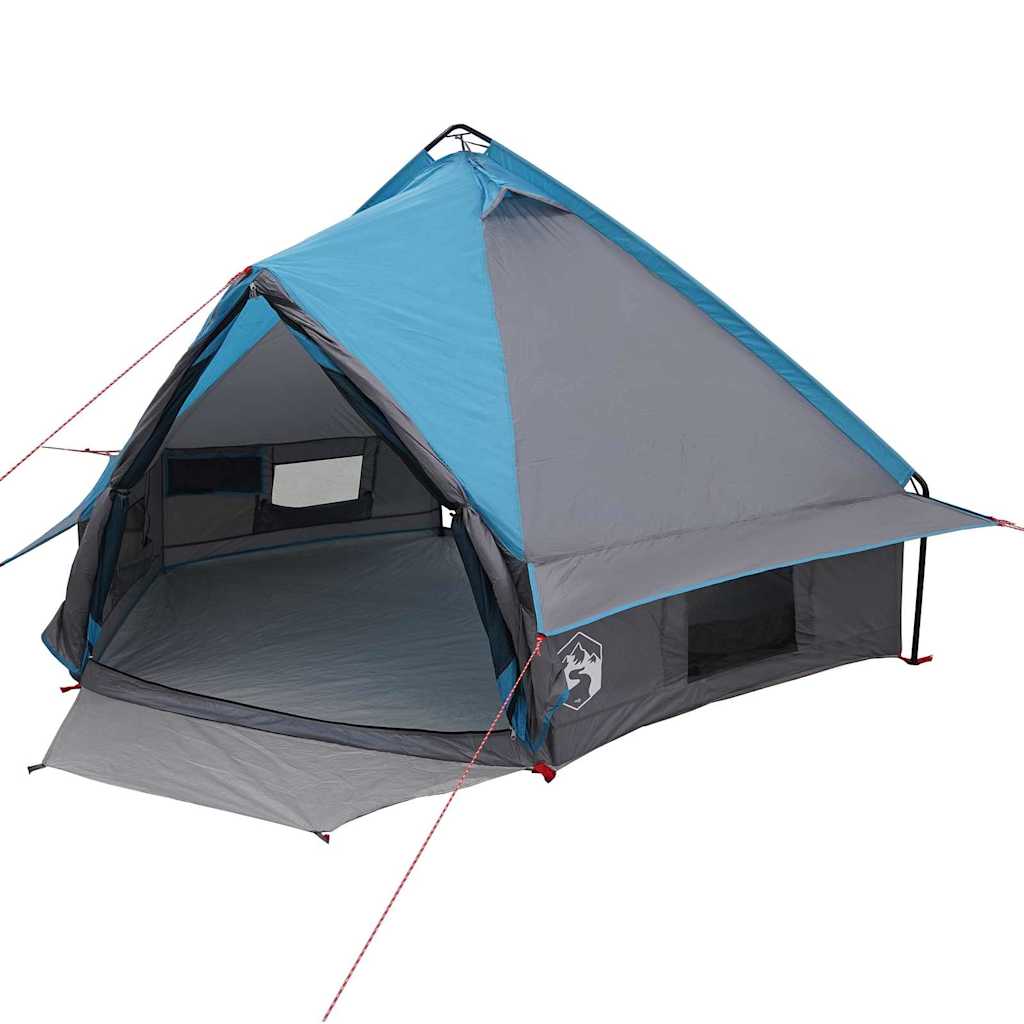 Teepee Zelt für 4 Personen 4 Personen Blau und Grau