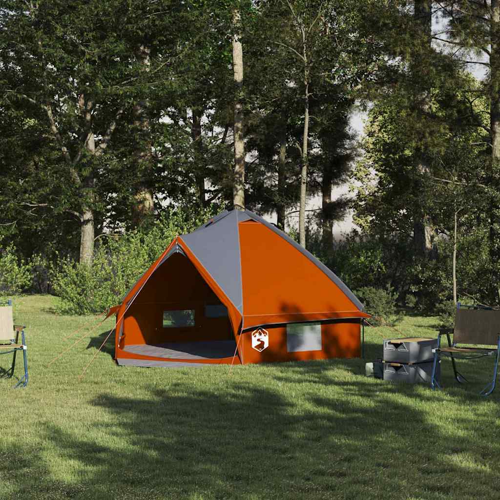 Teepee Zelt für 4 Personen 4 Personen Grau und Orange