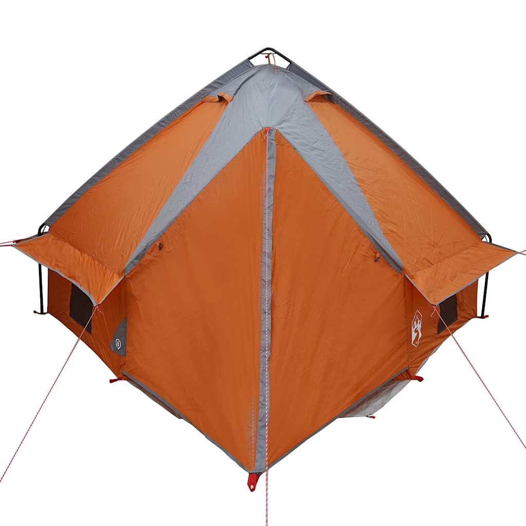 Teepee Zelt für 4 Personen 4 Personen Grau und Orange