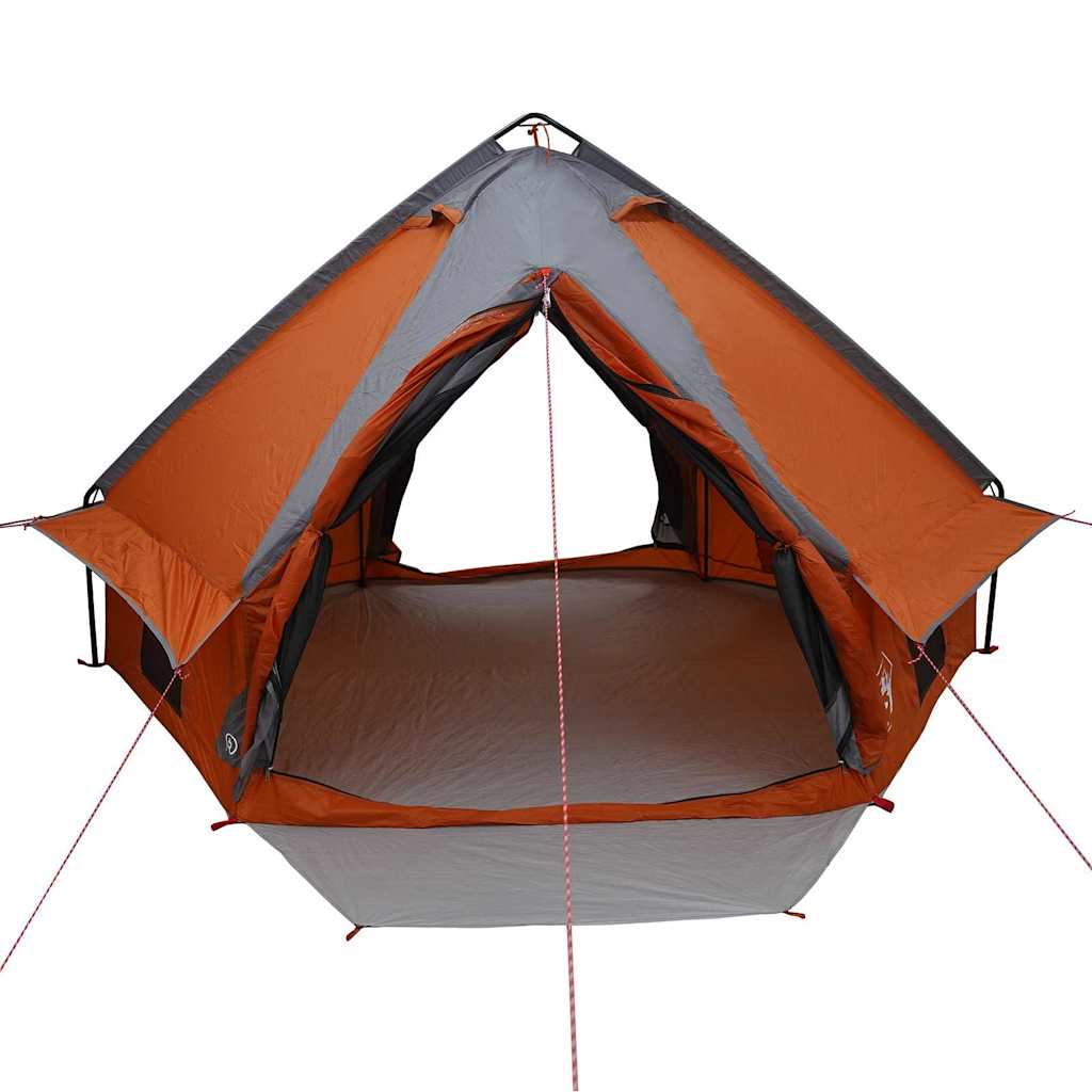 Teepee Zelt für 4 Personen 4 Personen Grau und Orange