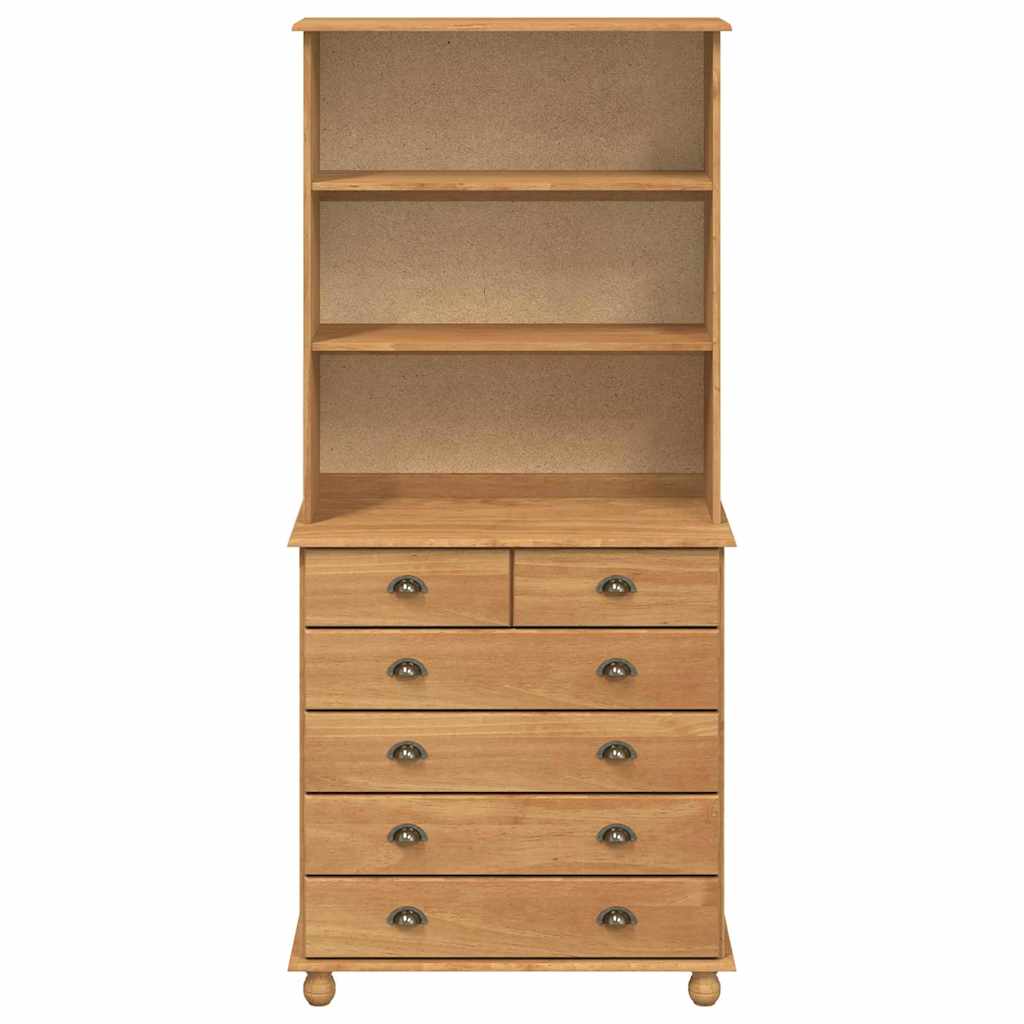 Hutch ASKIM Honigwachs 91 x 40 x 200,5 cm Massives Kiefernholz