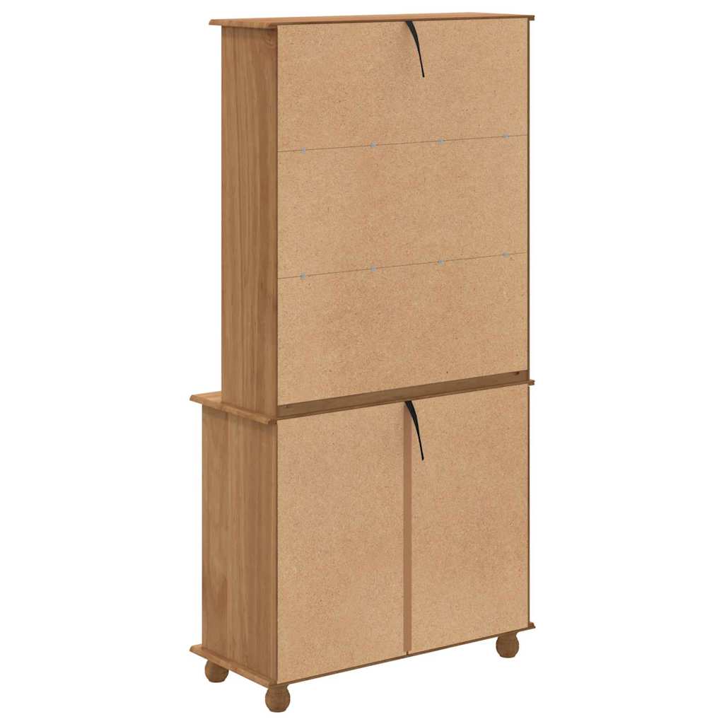 Hutch ASKIM Honigwachs 91 x 40 x 184 cm Massives Kiefernholz