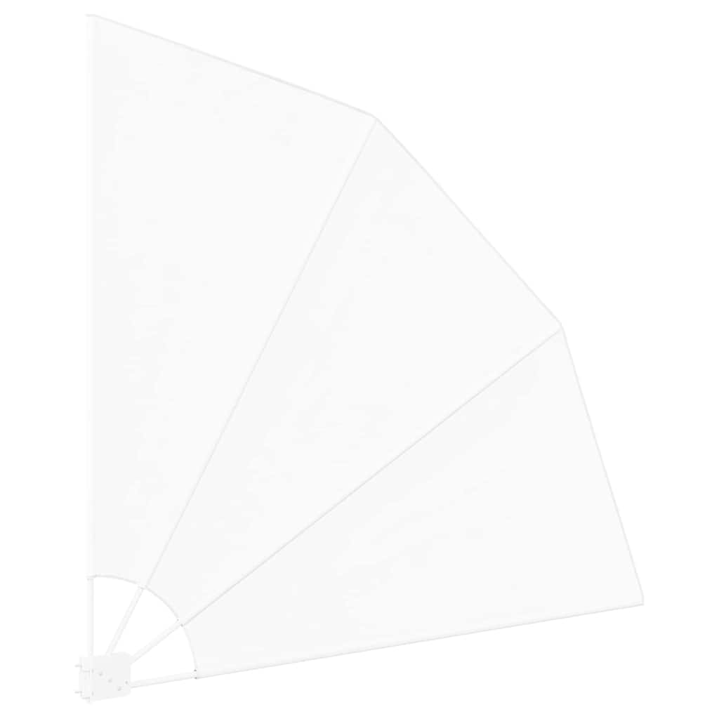 Balkon Sichtschutz 140 x 140 cm Polyester Weiß