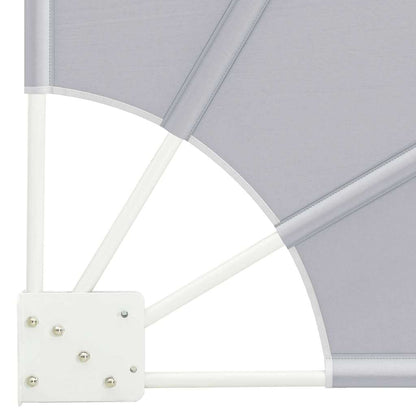 Balkon Sichtschutz Rechteckig 115 x 115 cm Polyester Grau