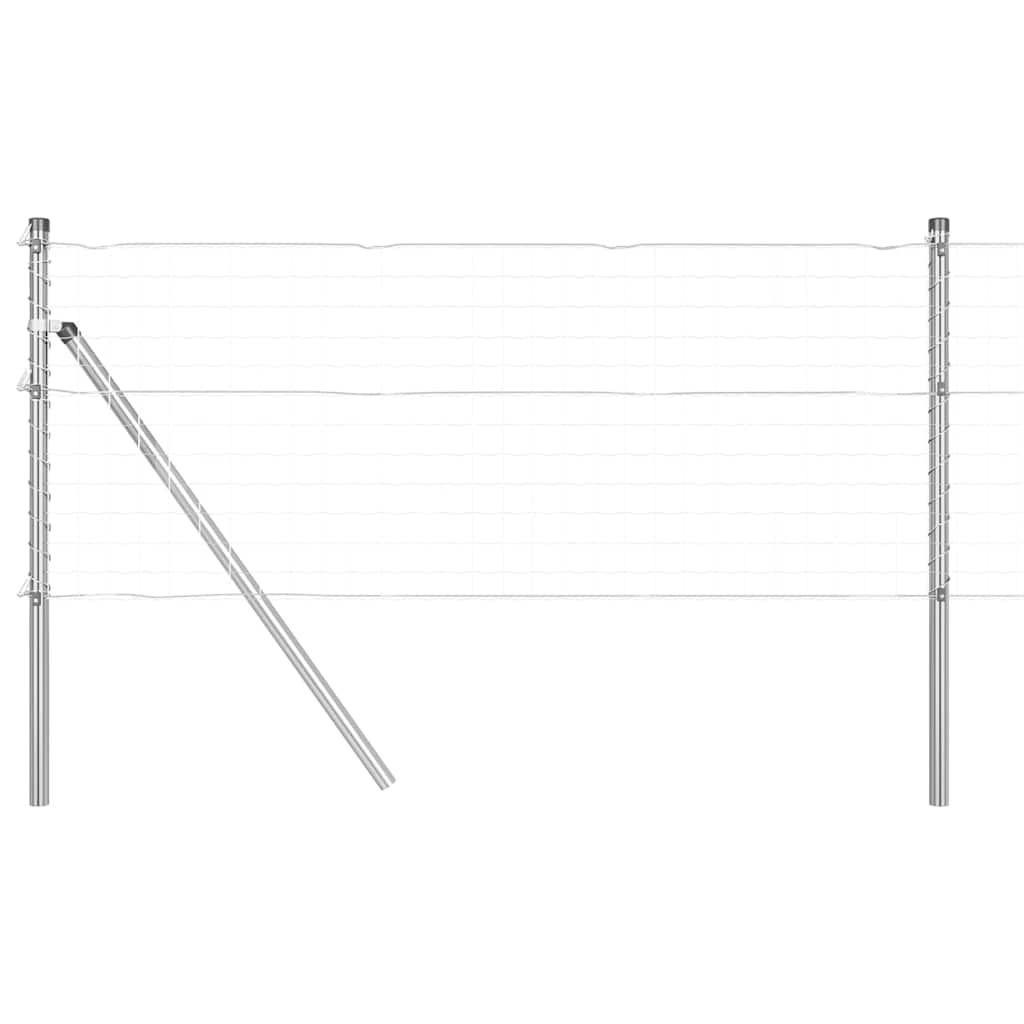 Eingebetteter Zaunpfosten 13 stk. Silber
