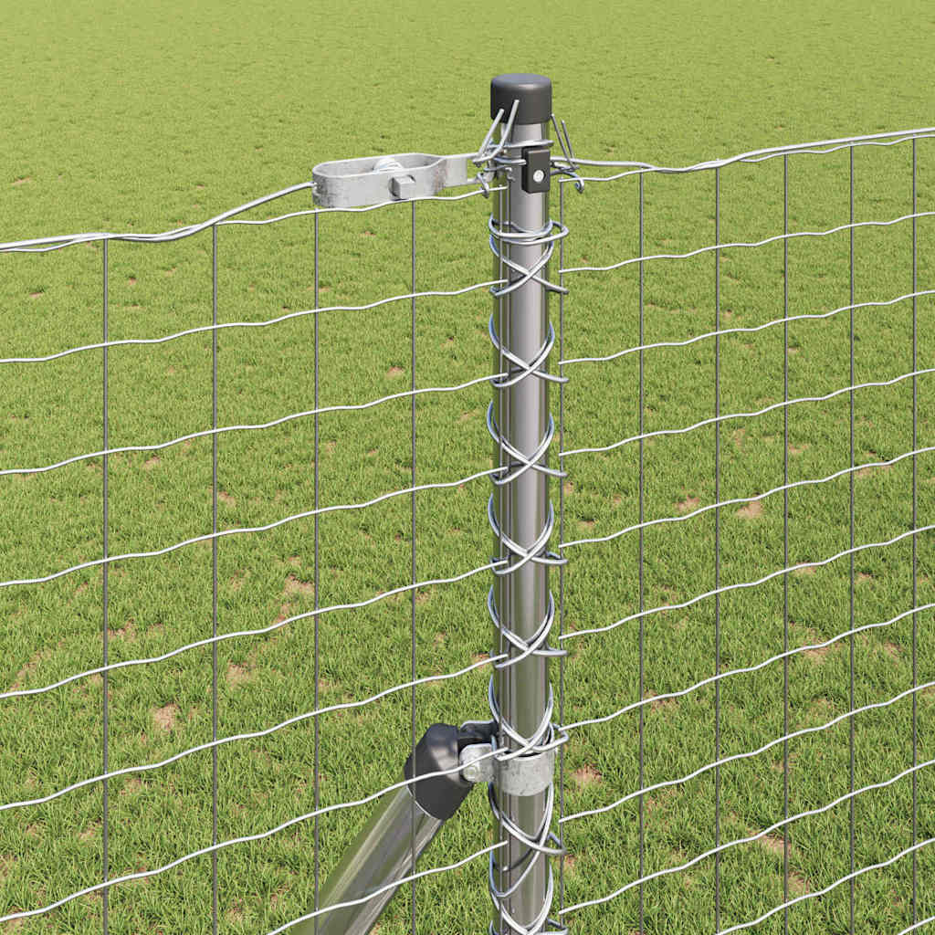 Eingebetteter Zaunpfosten 13 stk. Silber