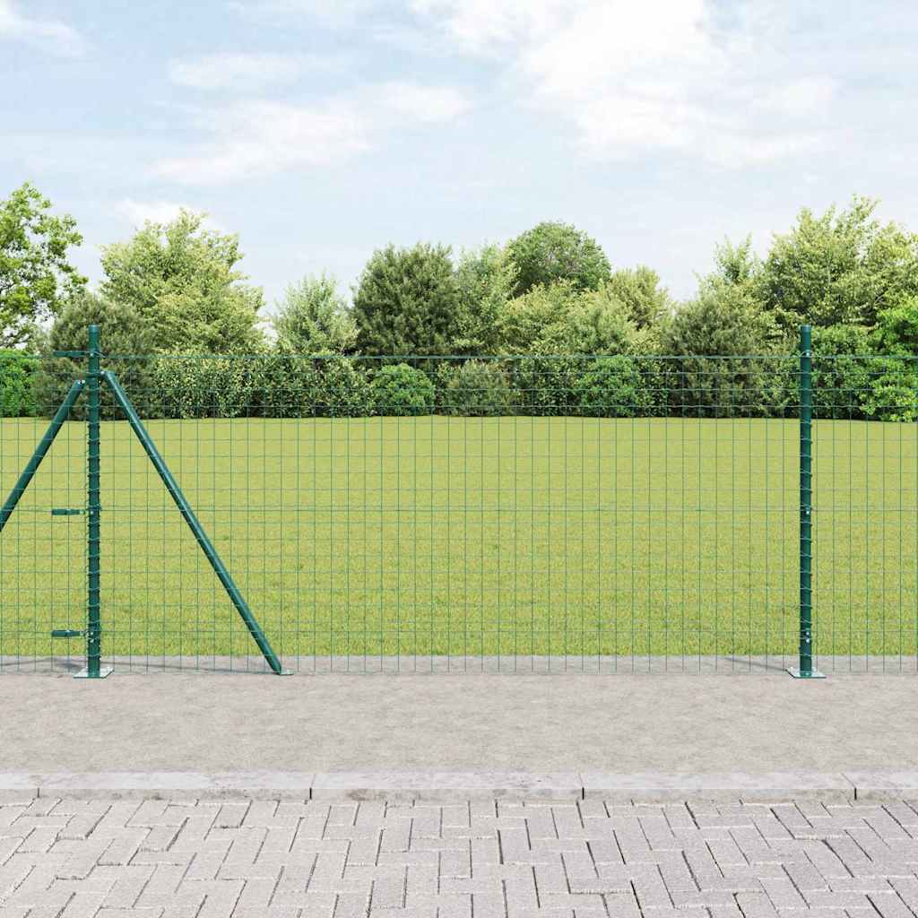 Zaunpfosten zum Einbetonieren 7 Stk. Grün
