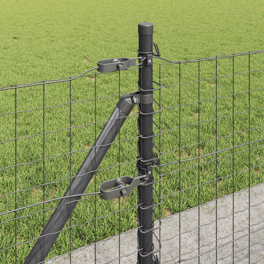 Zaunpfosten zum Einbetonieren 7 Stk. Grau