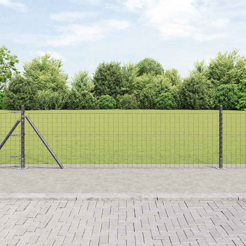 Zaunpfosten zum Einbetonieren 7 Stk. Grau