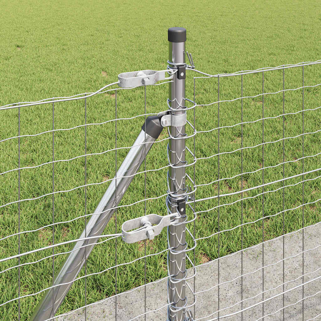 Zaunpfosten zum Einbetonieren 13 Stk. Silber